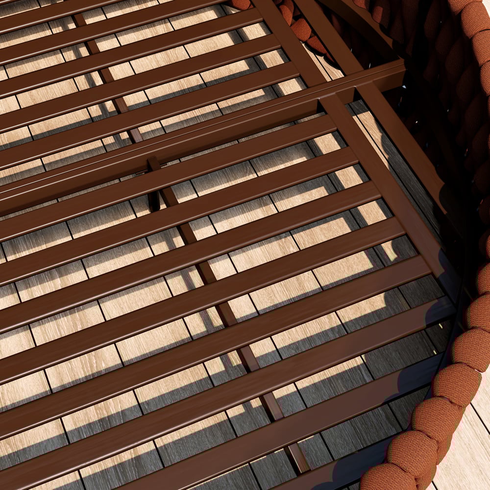 Tatta 2 Pieces Weather Proof and Foldable Sun Canopy Outdoor Daybed window image