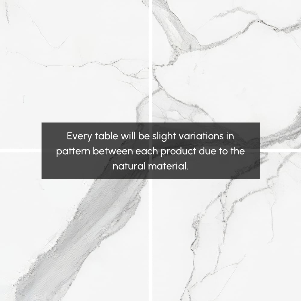 Modern 1000mm White & Black Curved Console Table with Sintered Stone Top Half Moon Shape window image