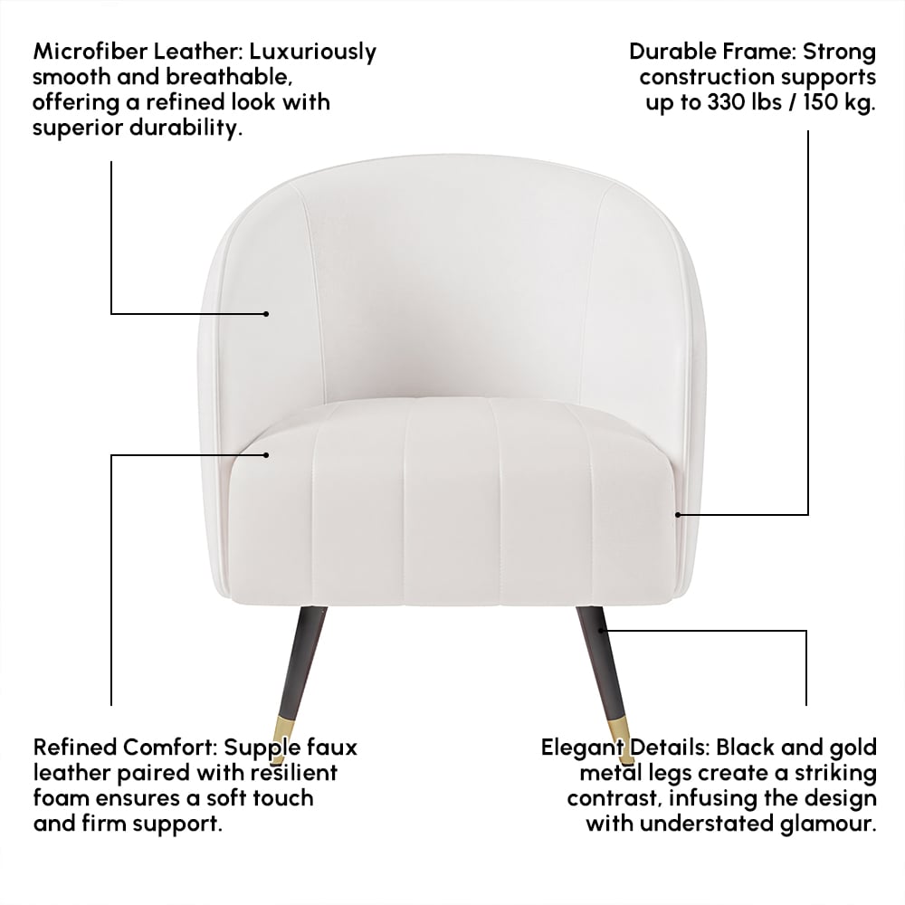 Cadeira de couro sintético com encosto alto Imagem da janela