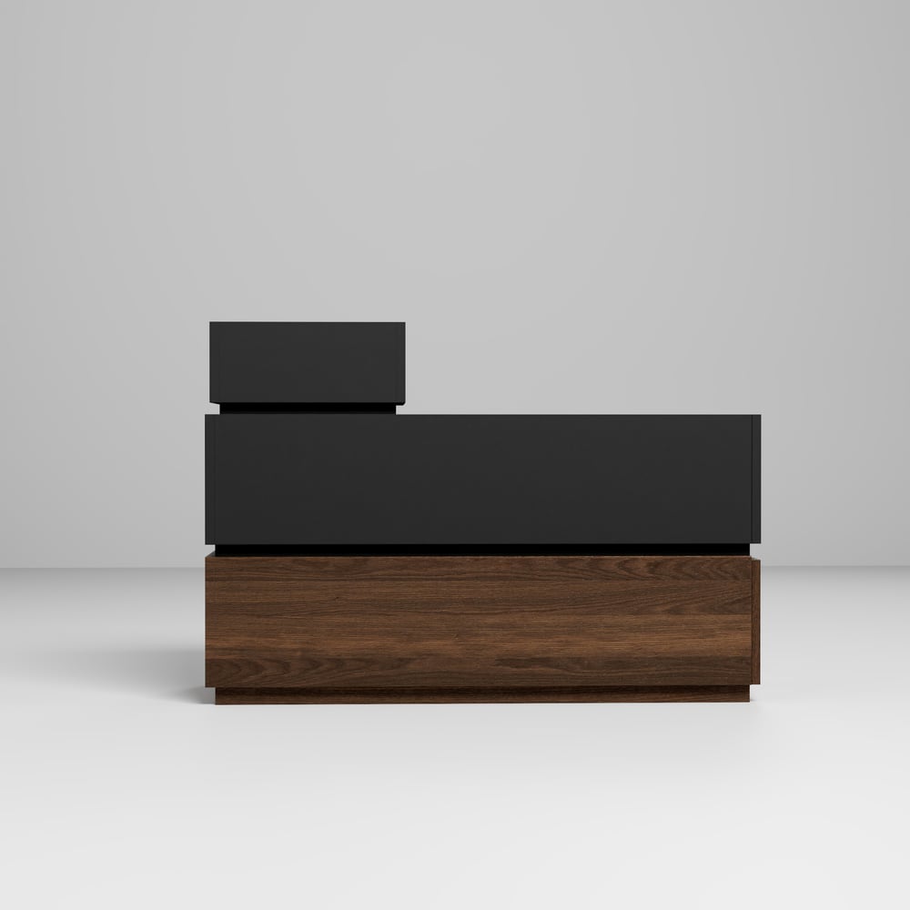 Sintered Stone Top Narrow Smart Side Table with Storage window image