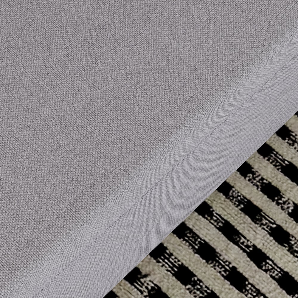 Divano letto convertibile in lino a 3 posti Queen da 82" Immagine della finestra