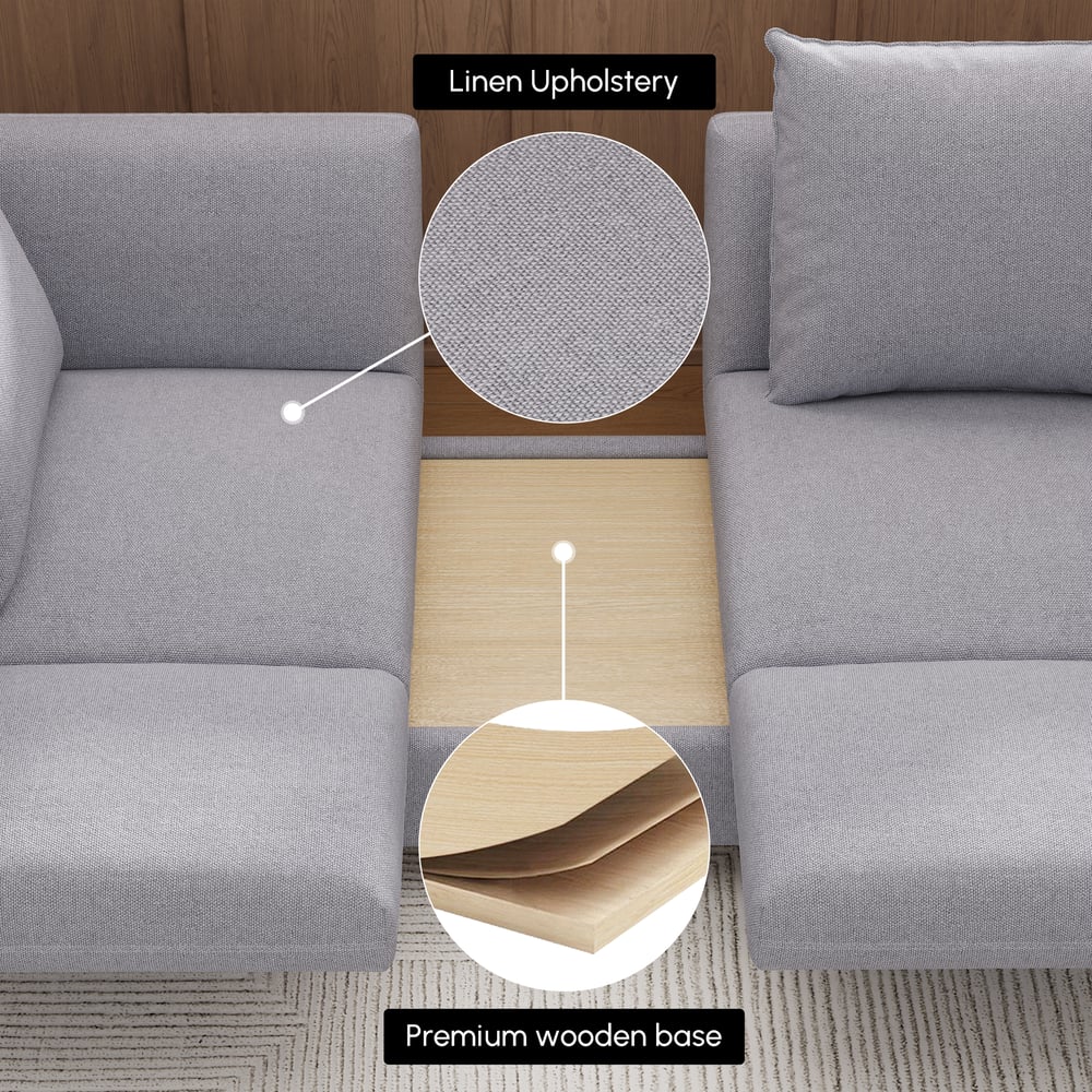 Canapé-lit convertible 2 places en lin image de fenêtre