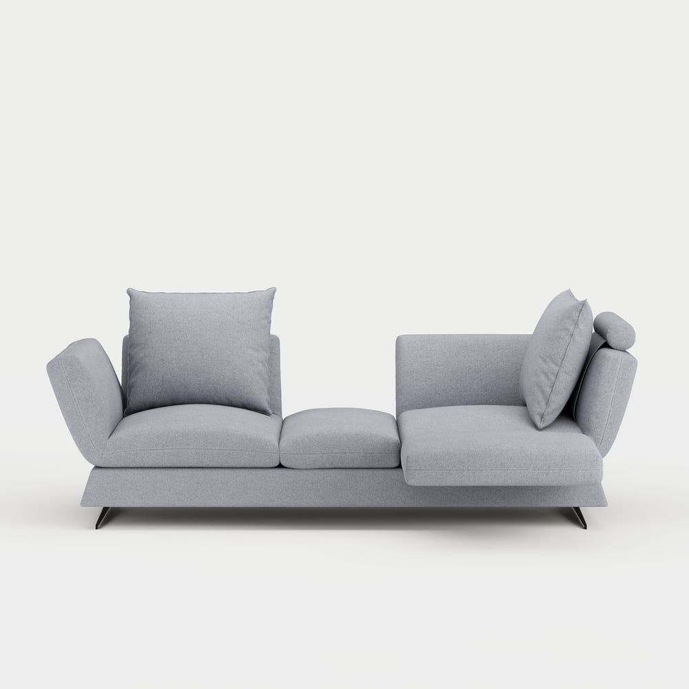 Canapé-lit convertible 2 places en lin image de fenêtre