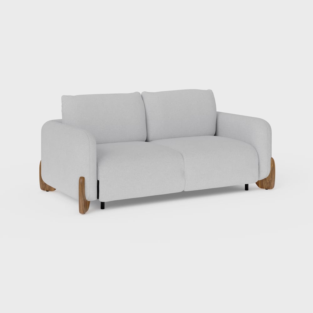 Curva Queen 3-Seater Sofa Bed Linen Pop Up Sleeper Sofa with Mattress window image