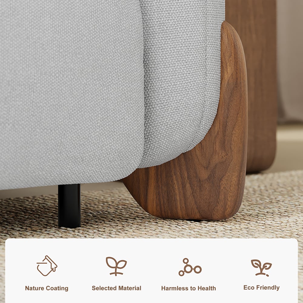 Curva Queen 3-Seater Sofa Bed Linen Pop Up Sleeper Sofa with Mattress window image