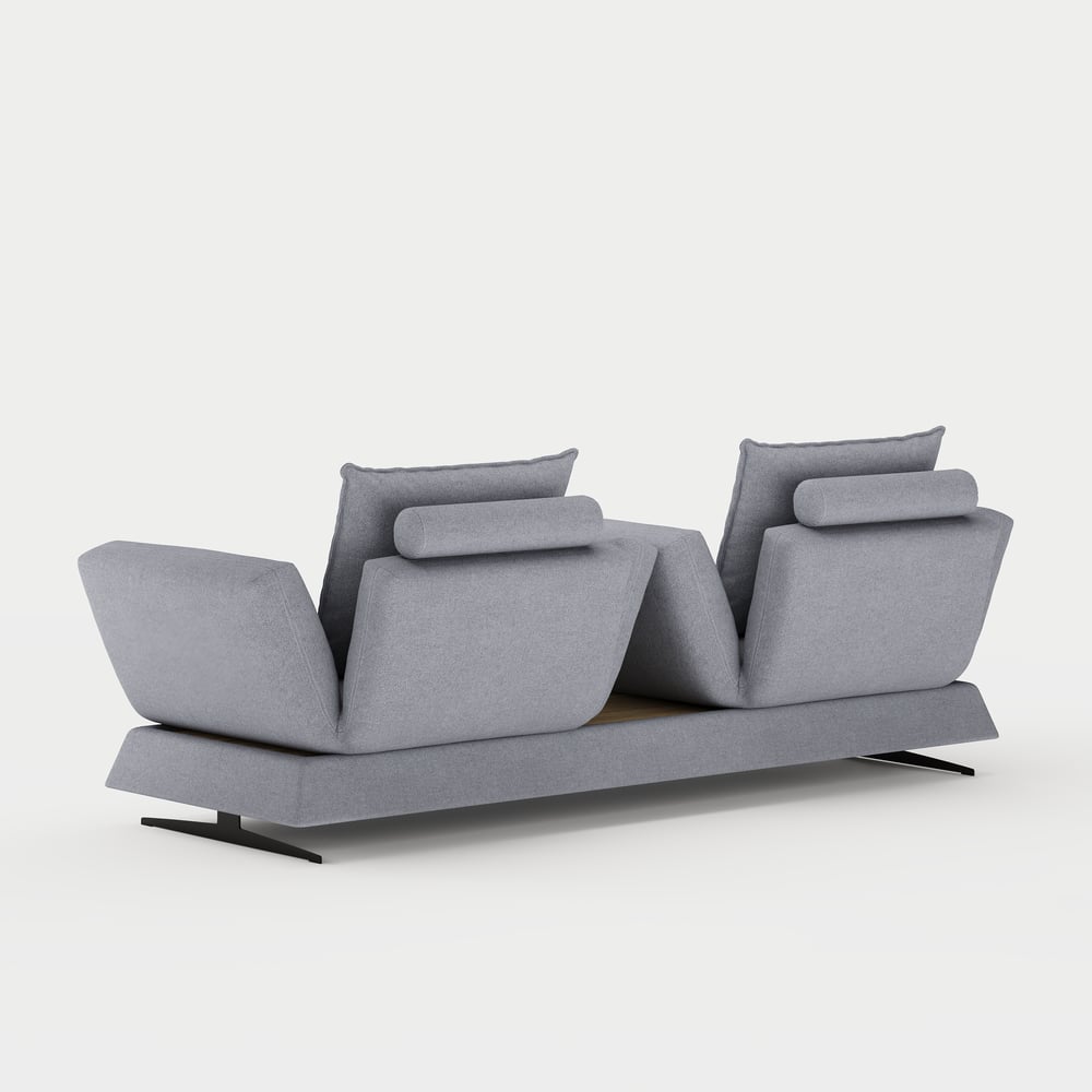 Canapé-lit convertible 2 places en lin image de fenêtre