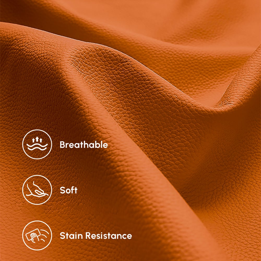 Set di divani da soggiorno in pelle moderna in 3 pezzi Vertex Immagine della finestra