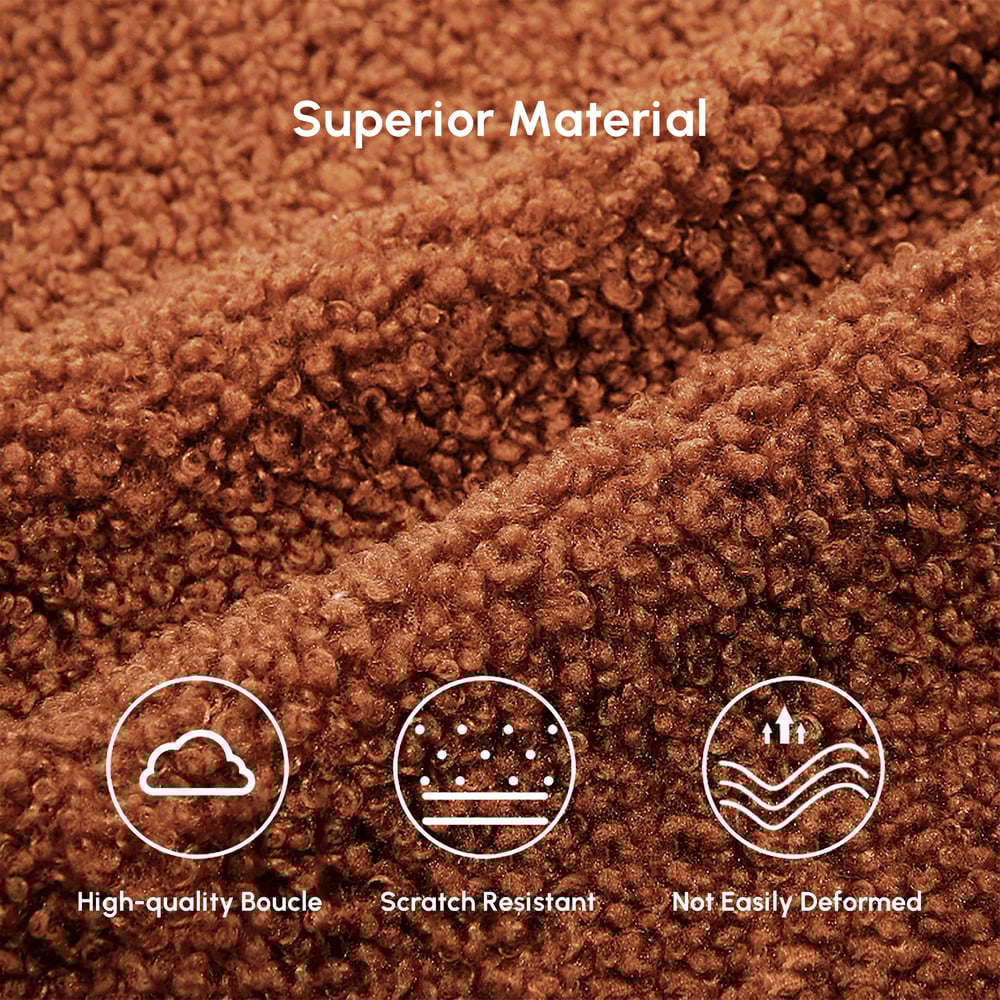 Aurora 2300mm Boucle 3-Seat Chaise Sofa with Ottomans window image