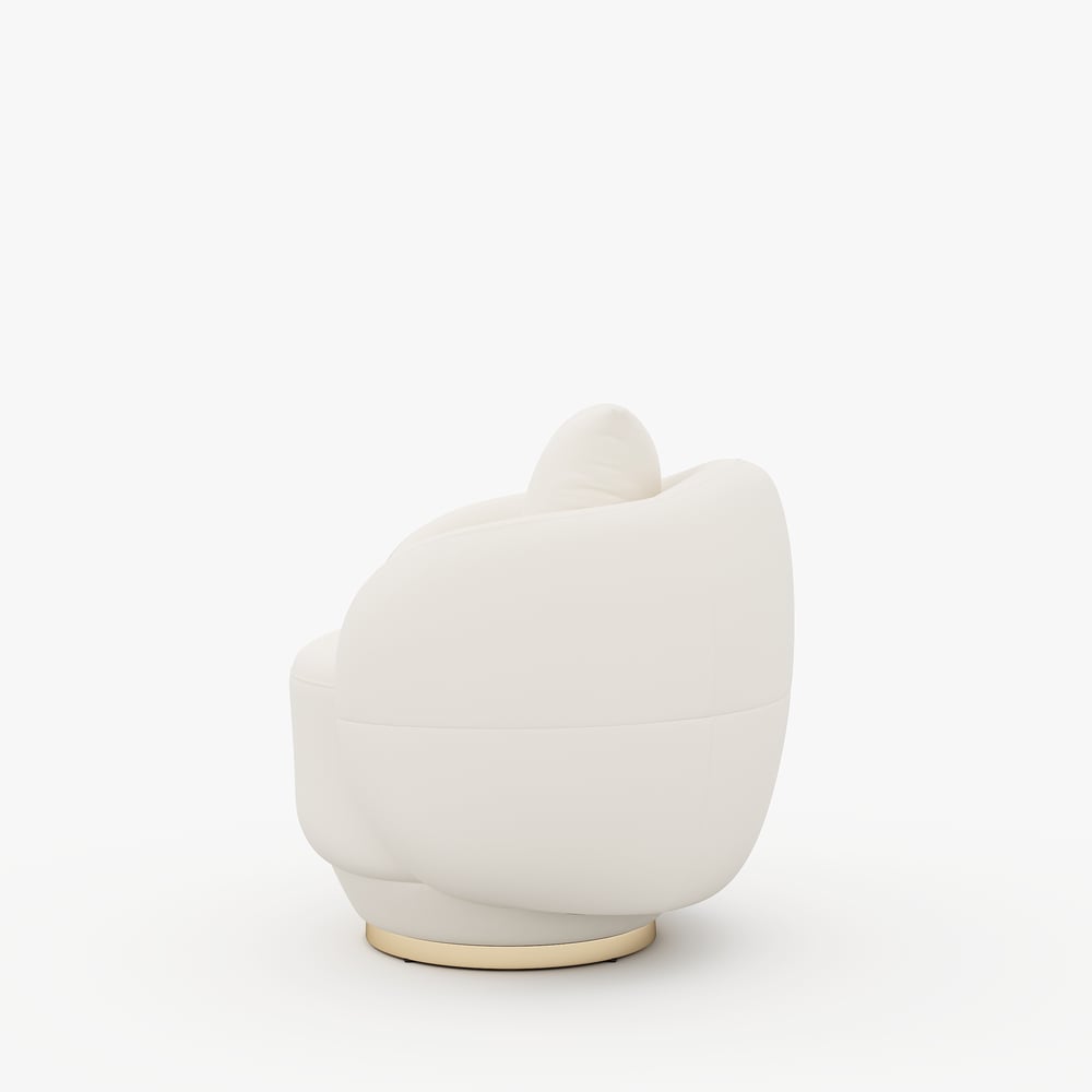 Suncurve Faux Leather 3-Seat Sofa Set with Swivel Accent Chairs Set of 2 window image