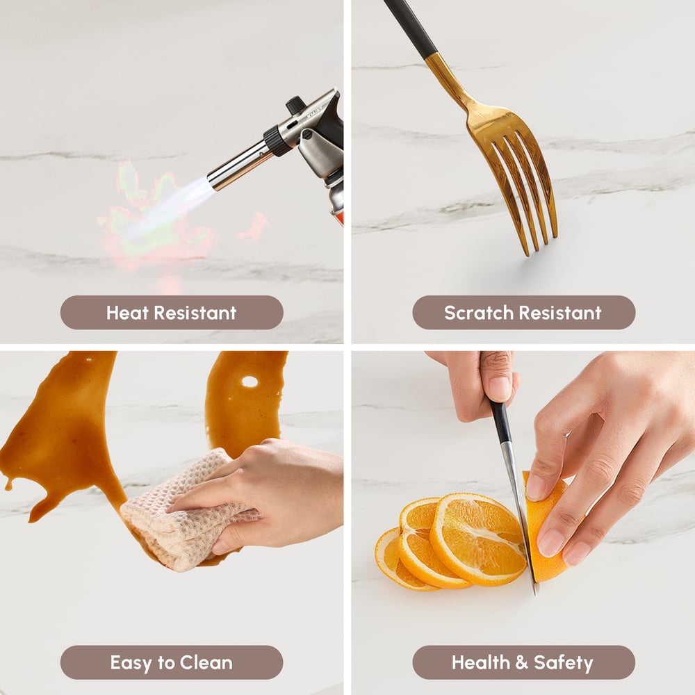 Grovyn 700mm-800mm Round Nesting Coffee Table Set with Sintered Stone Top window image