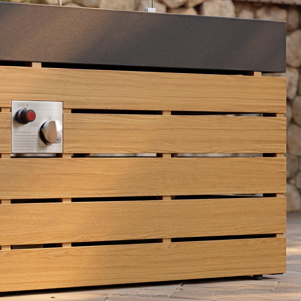 Axis 47.2" Smokeless Metal Propane Fire Pit Table with Lid Cover for Outdoor Patio window image