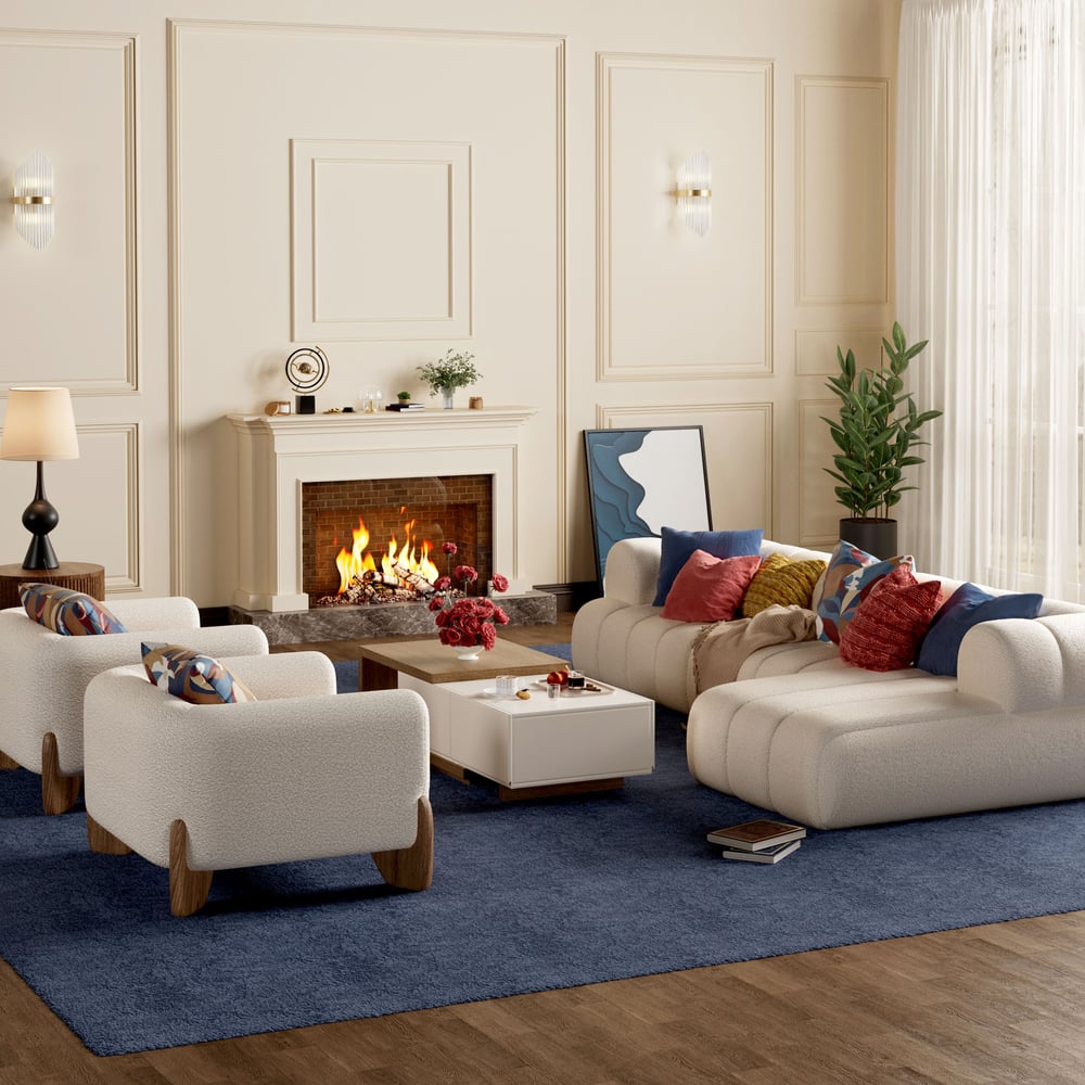 Quoint Walnut Extendable Coffee Table with 2 Drawers(1200mm-1750mm) window image