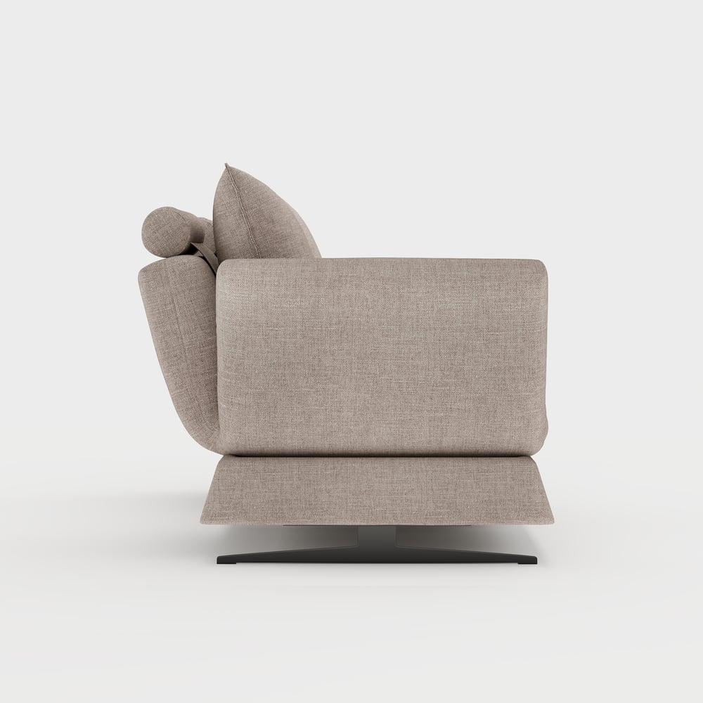 2130 mm draaibare converteerbare slaapbank van katoen en linnen Vensterafbeelding