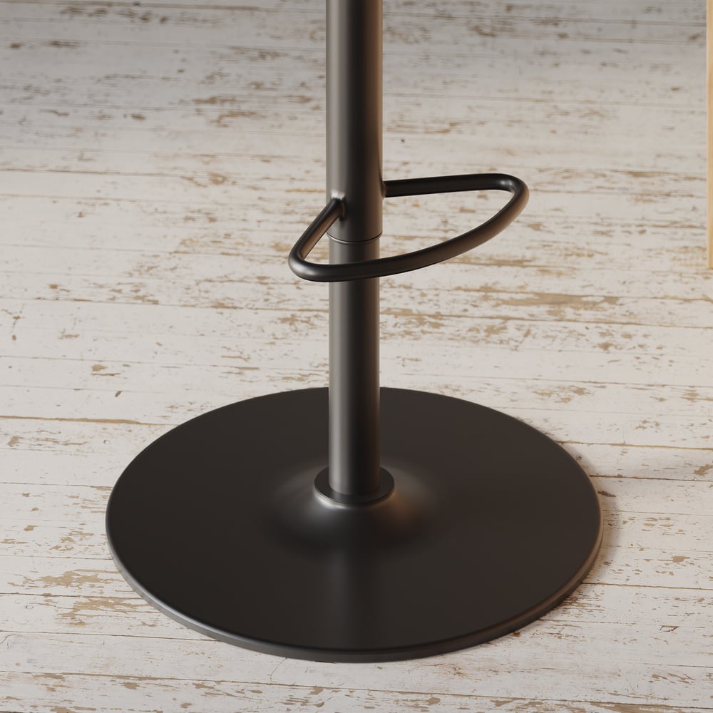 Modern Boucle Adjustable Counter Stool with Swivel Base window image