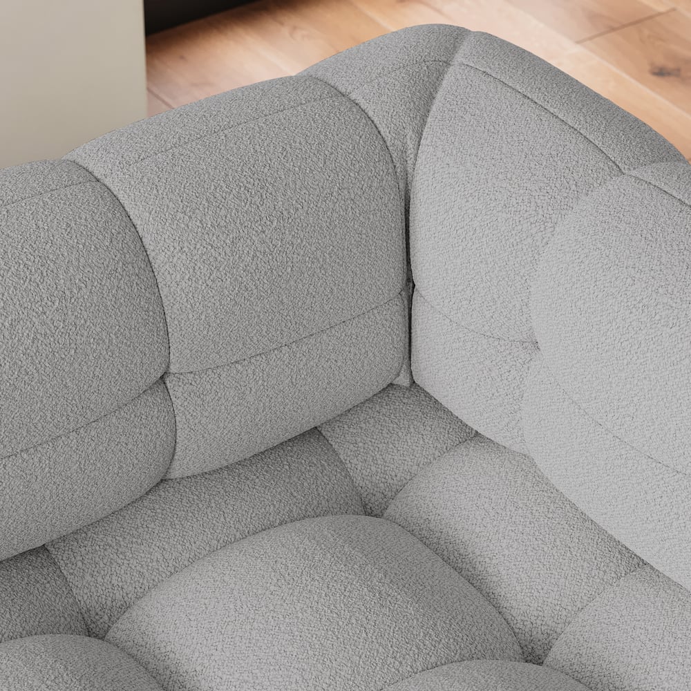 1670mm Boucle Convertible rozkładana sofa rozkładana kanapa 2-osobowa obraz okna