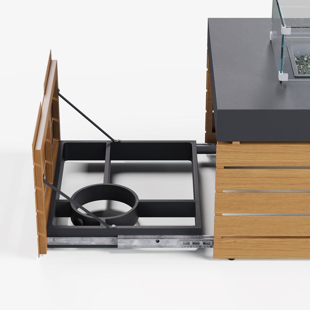 Axis 47.2" Smokeless Metal Propane Fire Pit Table with Lid Cover for Outdoor Patio window image