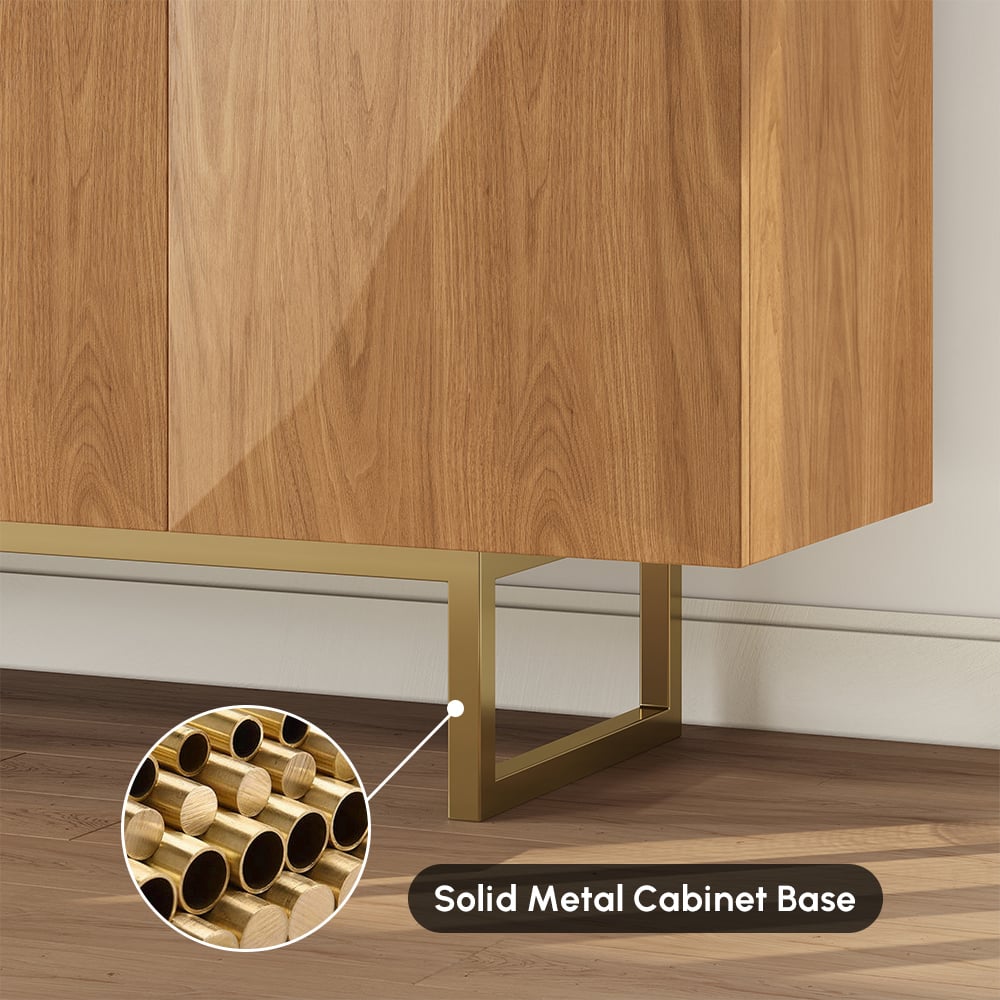 Armoire de cuisine moderne naturelle et jaune de 1800 mm avec étagères réglables image de fenêtre