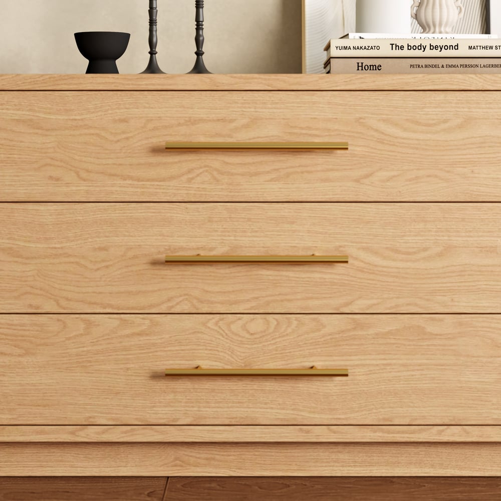 Arune 2030mm Arched Glass Doors TV Stand with Storage and LED window image