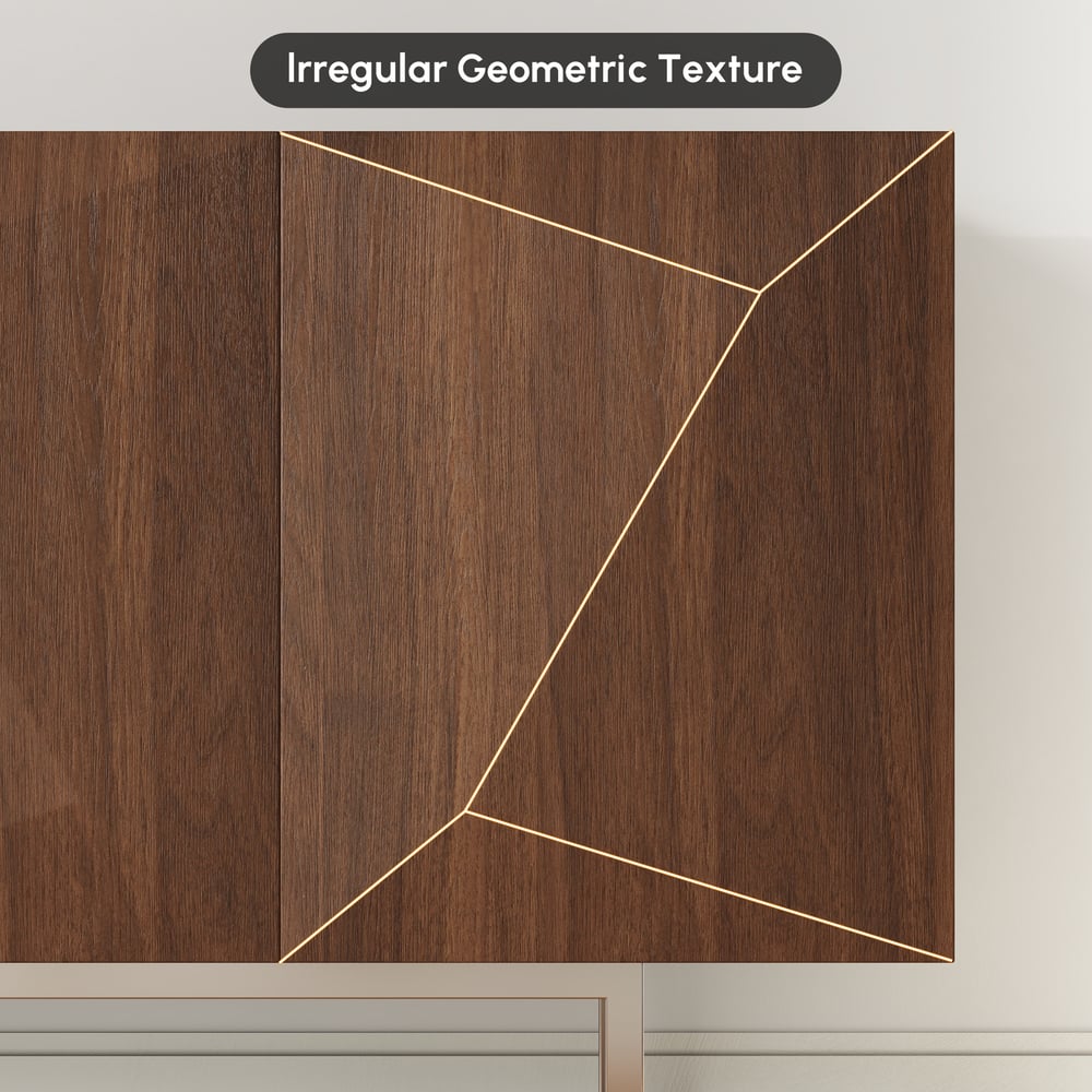 Armoire de cuisine moderne en noyer et argent de 1803 mm avec étagères réglables image de fenêtre