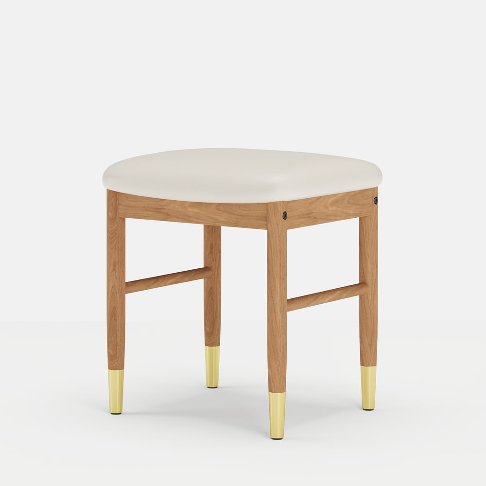 Conjunto de toucador de maquiagem com tampo de pedra sinterizada de vidro natural com espelho Imagem da janela