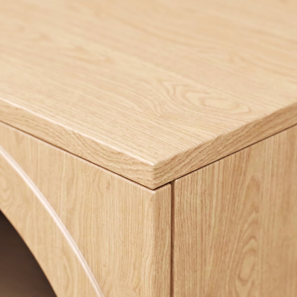 Arune 2030mm Arched Glass Doors TV Stand with Storage and LED window image