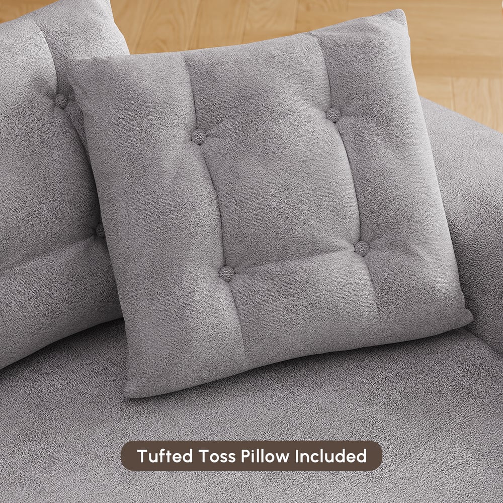 King 3-Seater Velvet Convertible Futon Sofa Bed window image