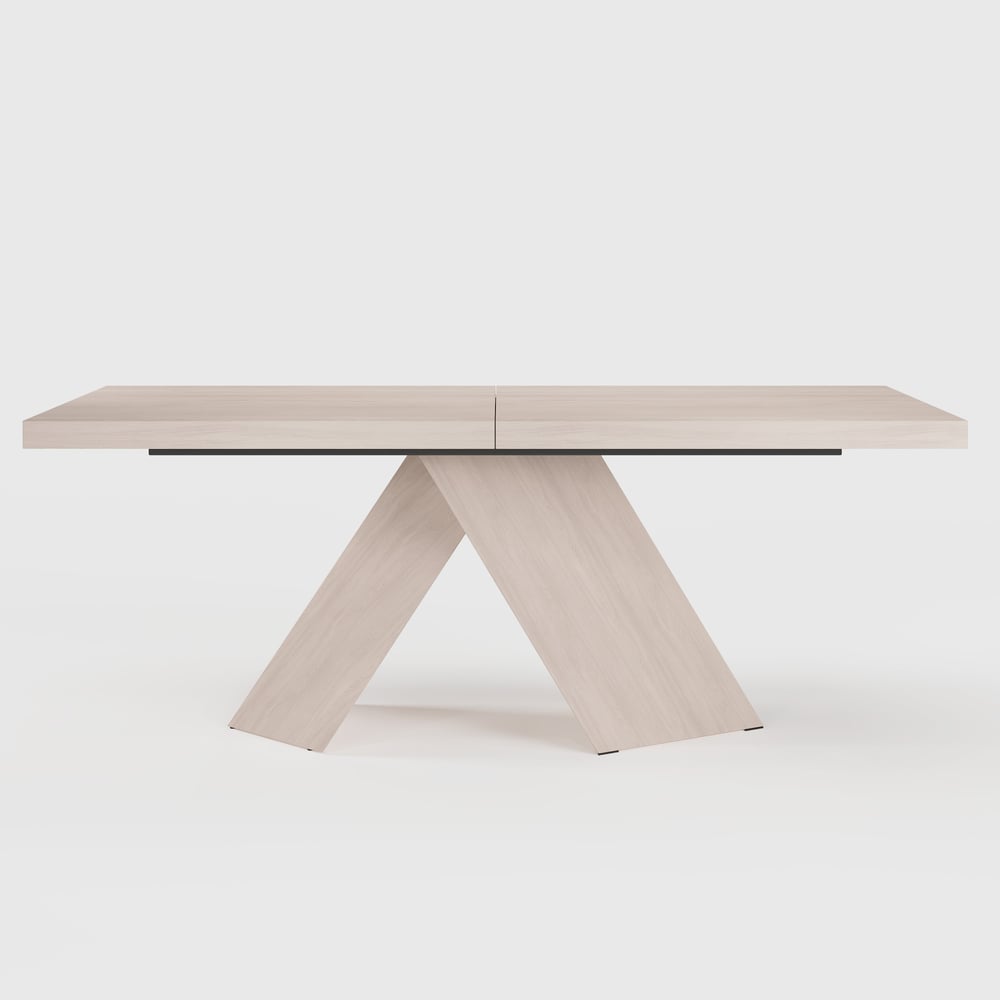 79''-94'' Farmhouse Extendable Whitewash Dining Table Seats 6-10 window image