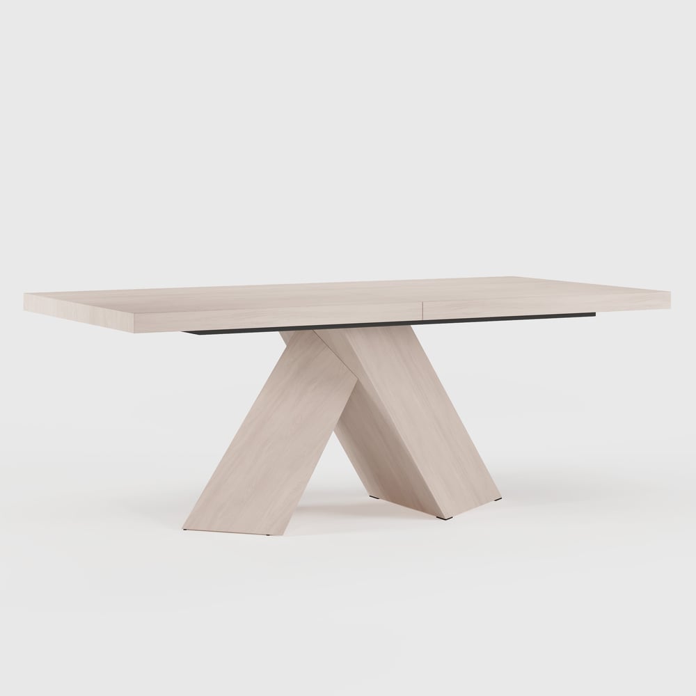 79''-94'' Farmhouse Extendable Whitewash Dining Table Seats 6-10 window image