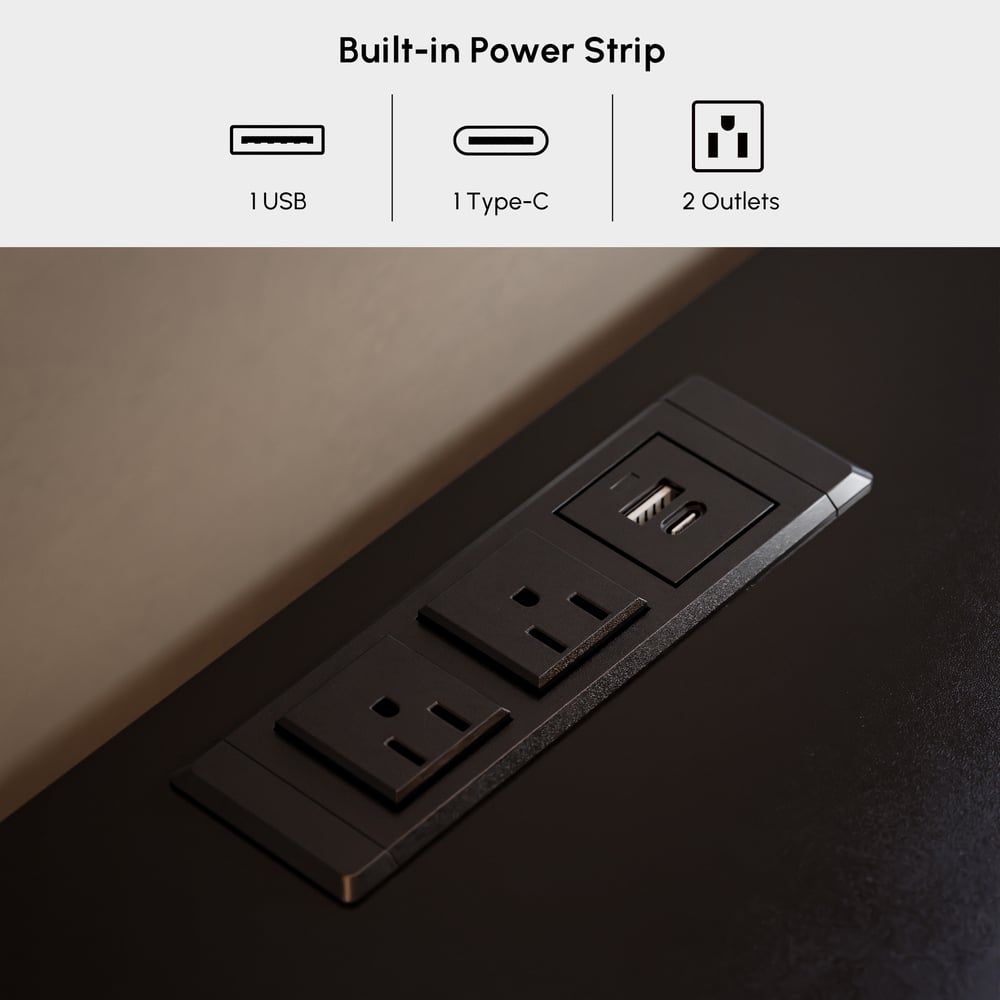 Krila 47" Modern Natural 6-Drawer Dresser with Charging Station window image
