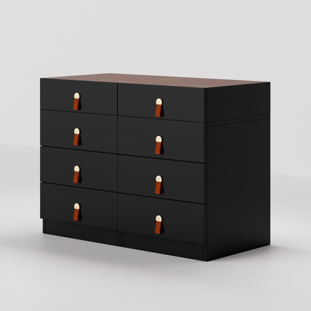 Chanor Modern Retractable Makeup Vanity Closet Island with Jewelry Storage window image