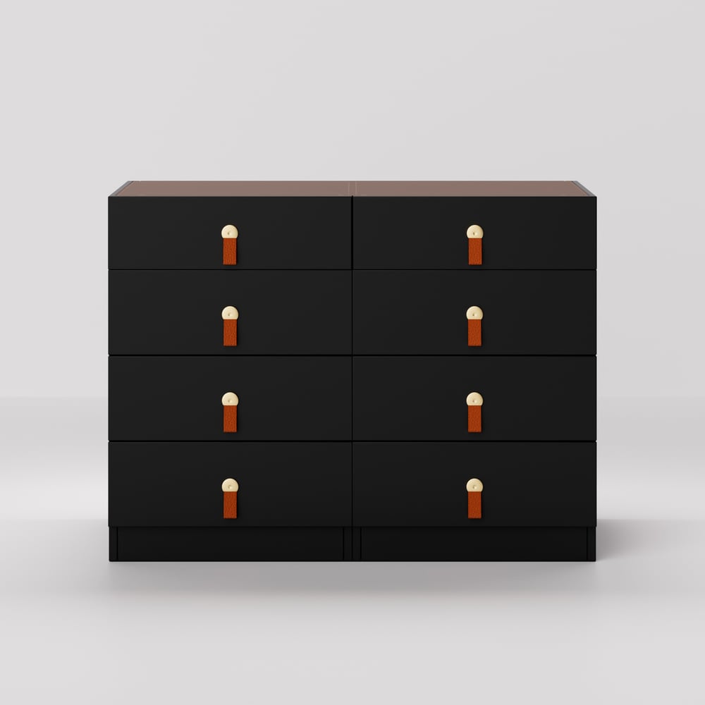 Chanor Modern Retractable Makeup Vanity Closet Island with Jewelry Storage window image