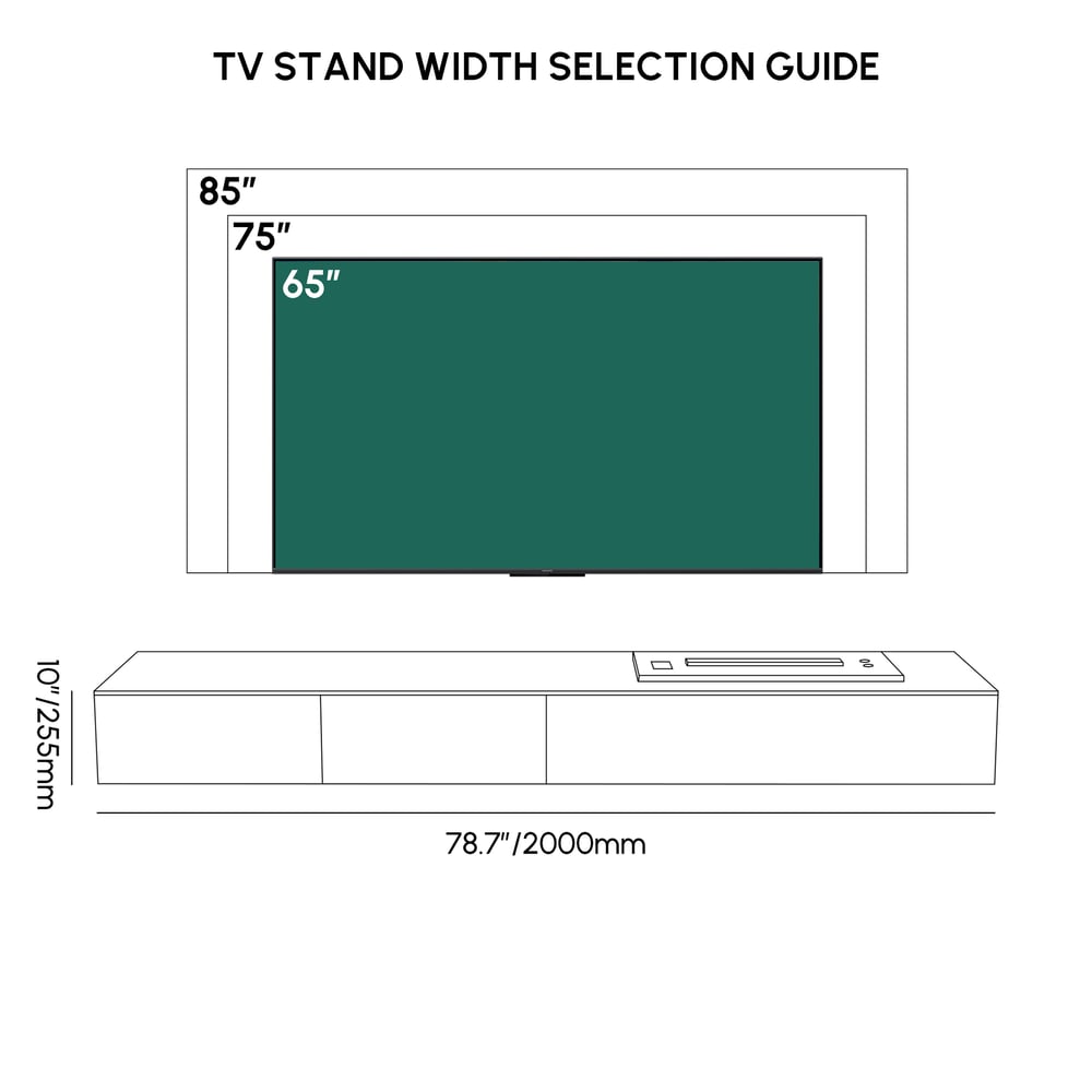 79" Sintered Stone Electric Fireplace Humidifier TV Stand weights dimensions image