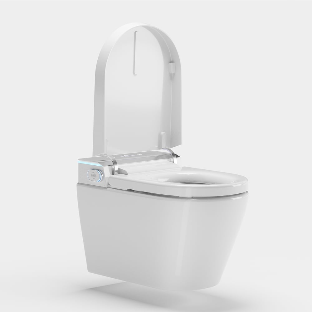 Intelligent Wall-mounted Shower Toilet with Full Function and Water Saving Efficiency window image