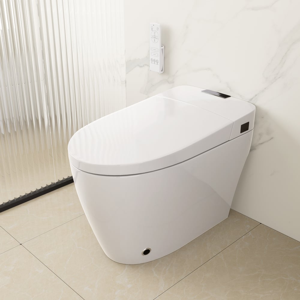 Hynova AX4 Smart Bidet Toilet with Foot Sensor Flushing 1.32 GPF window image