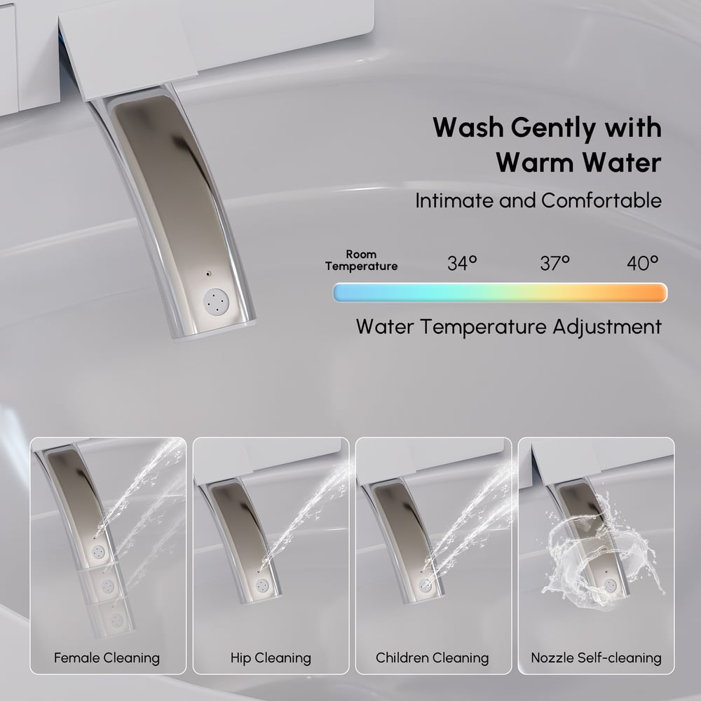 Intelligent Wall-mounted Shower Toilet with Full Function and Water Saving Efficiency window image