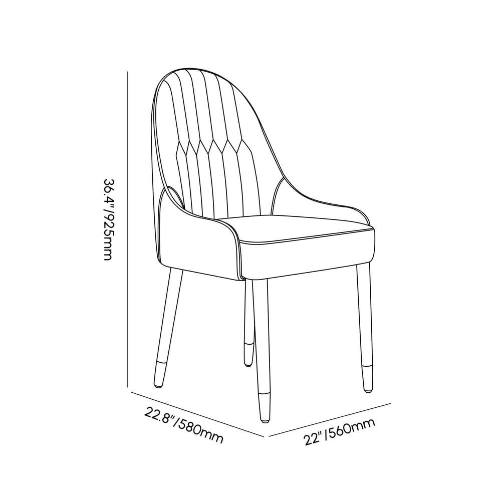 Ensemble de 2 chaises de salle à manger modernes en cuir PU Darg en blanc et gris avec pieds en métal Poids, dimensions, image