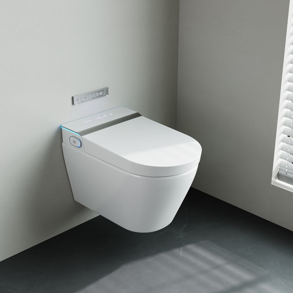 Intelligent Wall-mounted Shower Toilet with Full Function and Water Saving Efficiency window image