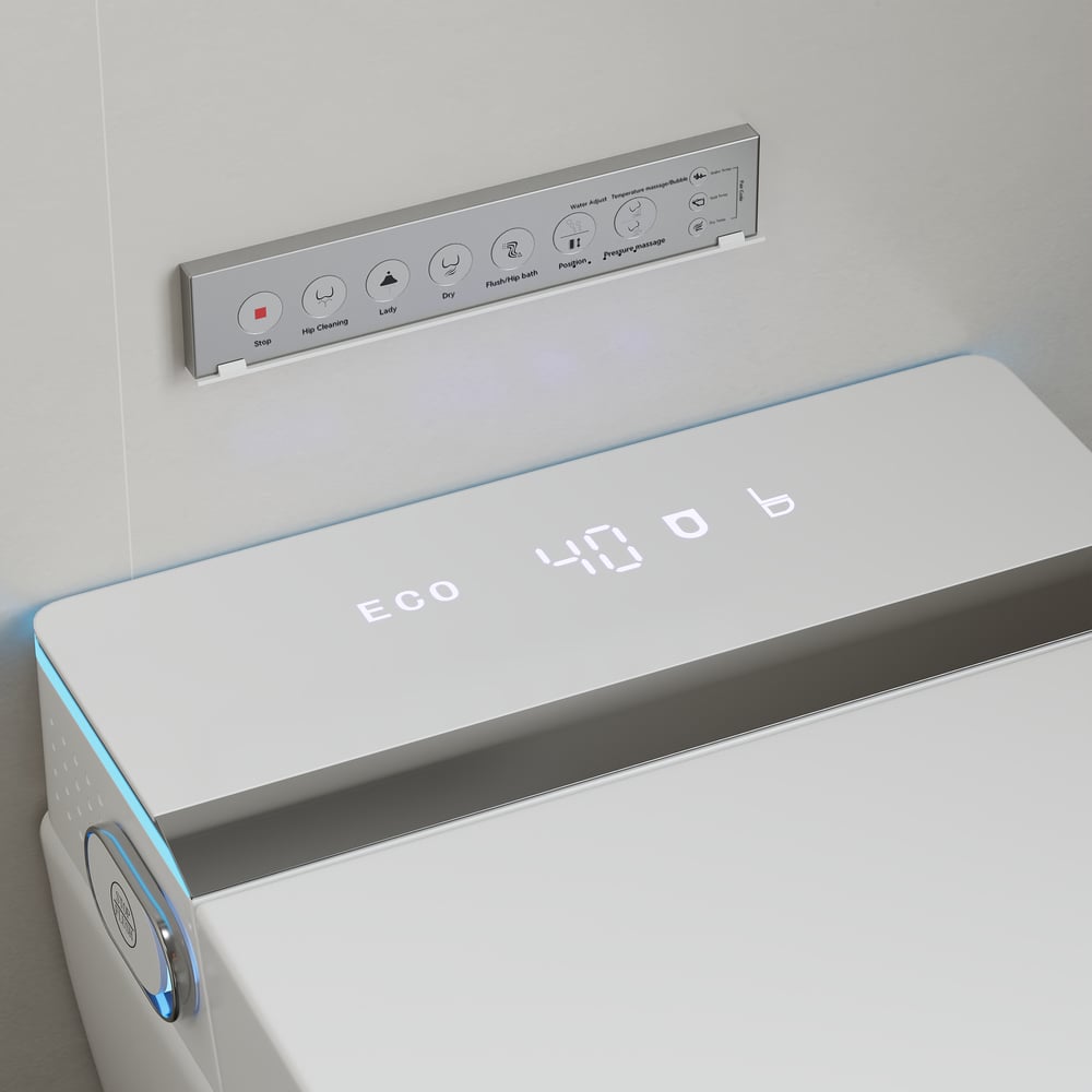 Intelligent Wall-mounted Shower Toilet with Full Function and Water Saving Efficiency window image