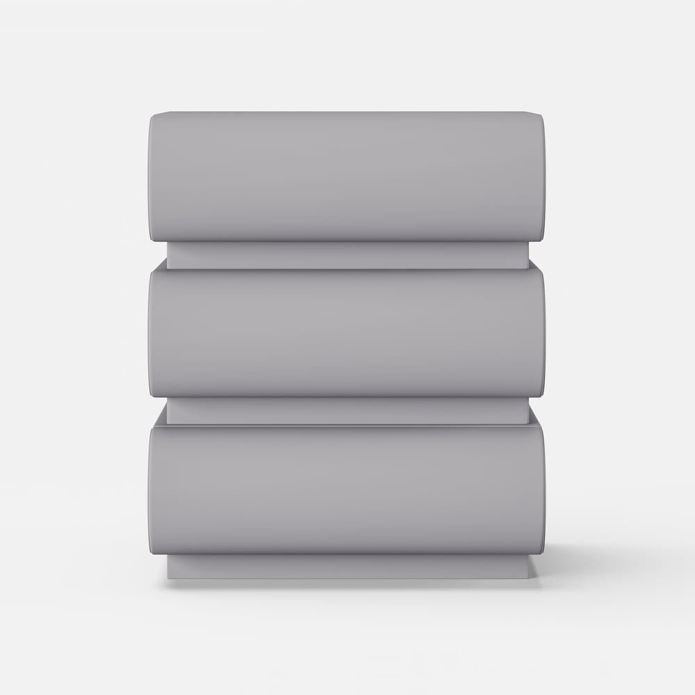 Humply Leather 3-Drawer Smart Nightstand window image