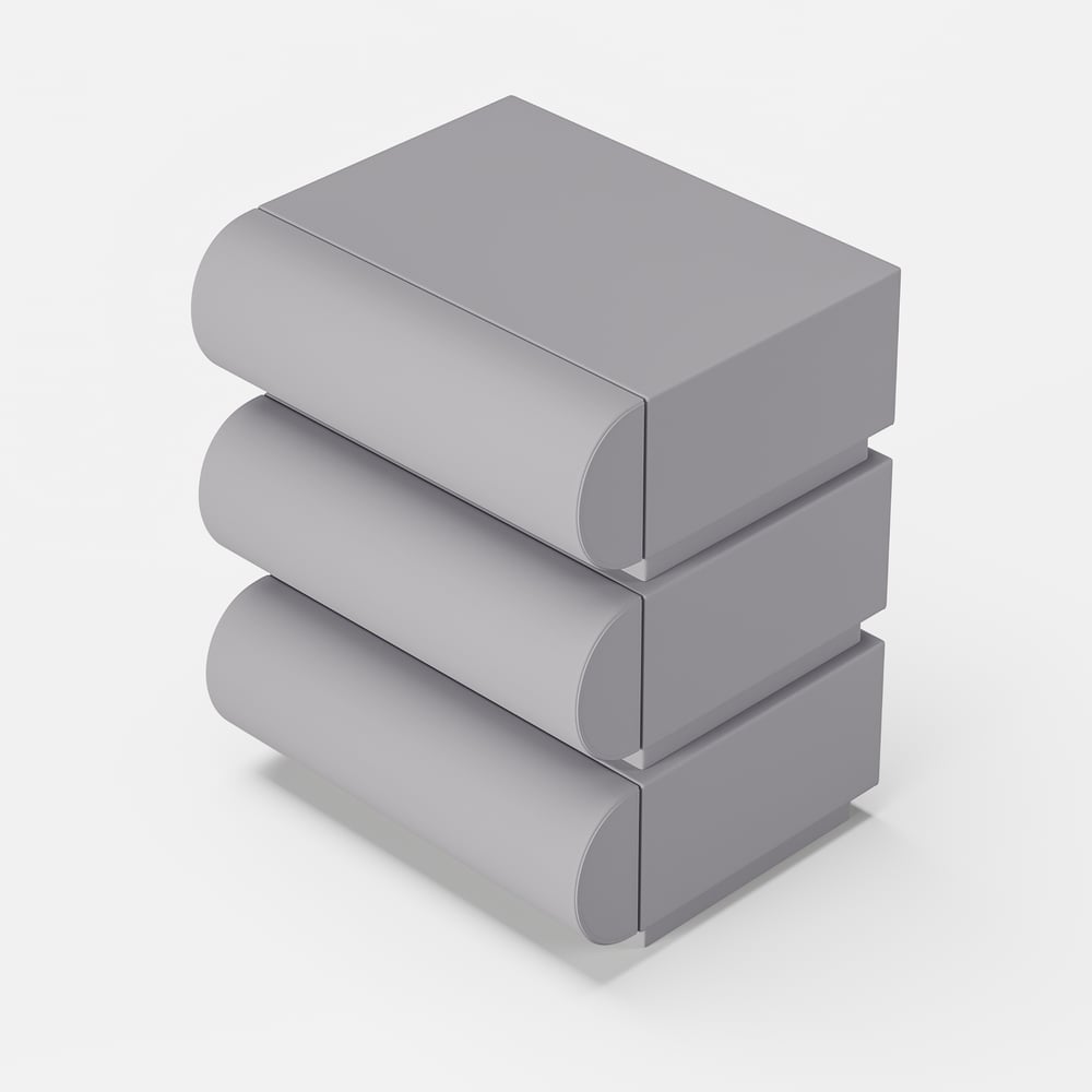 Humply Leather 3-Drawer Smart Nightstand window image