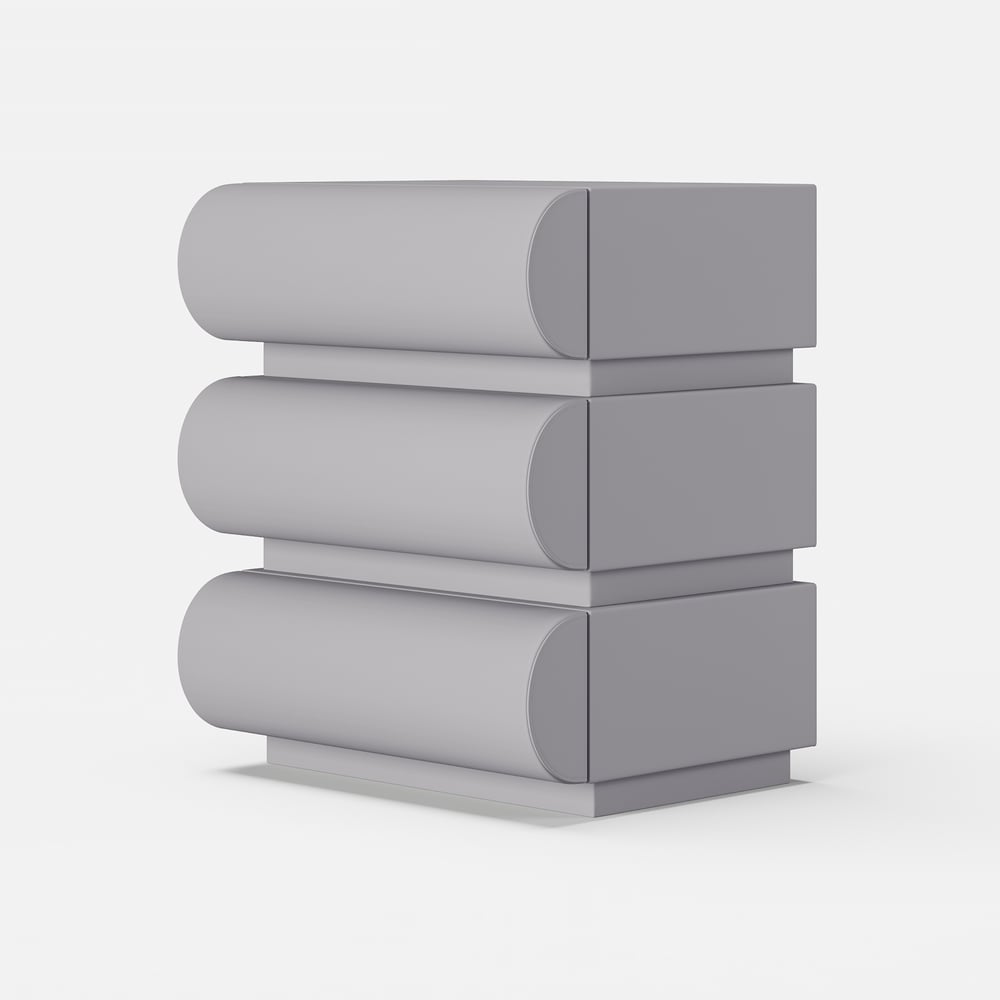 Humply Leather 3-Drawer Smart Nightstand window image