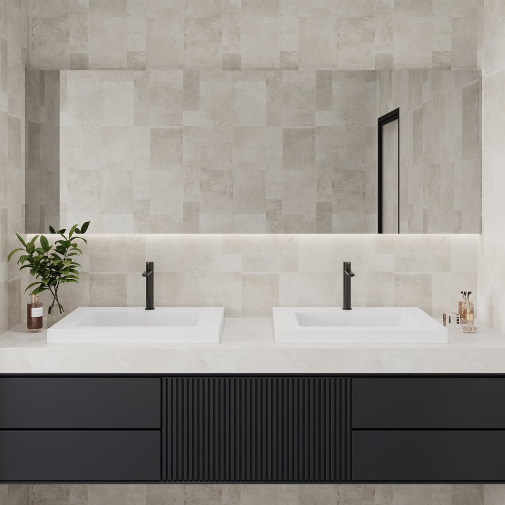 Questions and Answers for 584mm Rectangular Concrete white Drop-in Bathroom Sink
