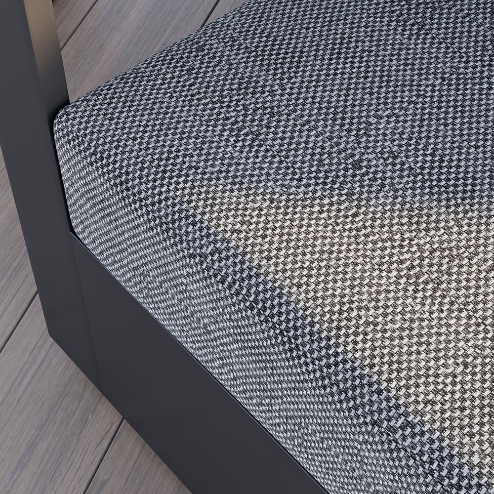 Axis Outdoor Gray Wood & Aluminum Swivel Chair with Cushion window image