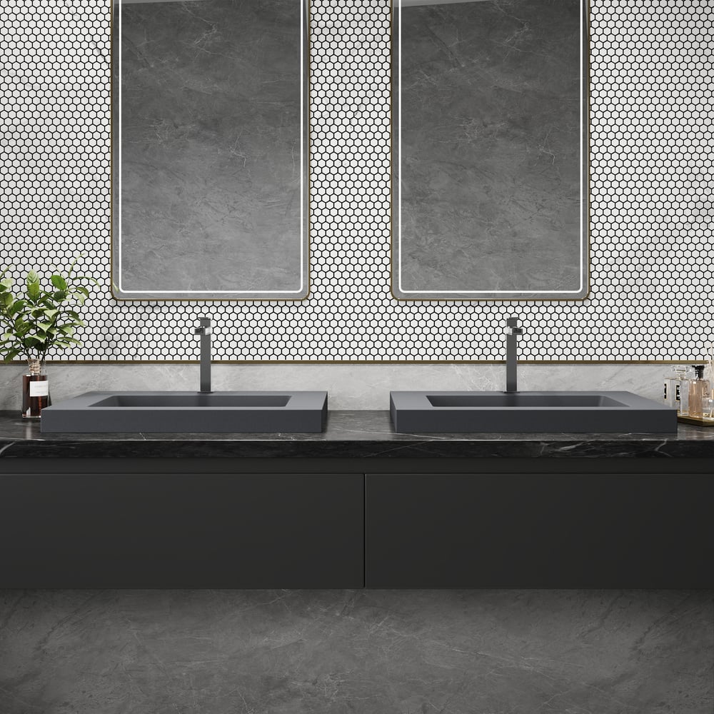 Questions and Answers for 600mm Rectangular Concrete Gray Drop-in Bathroom Basin