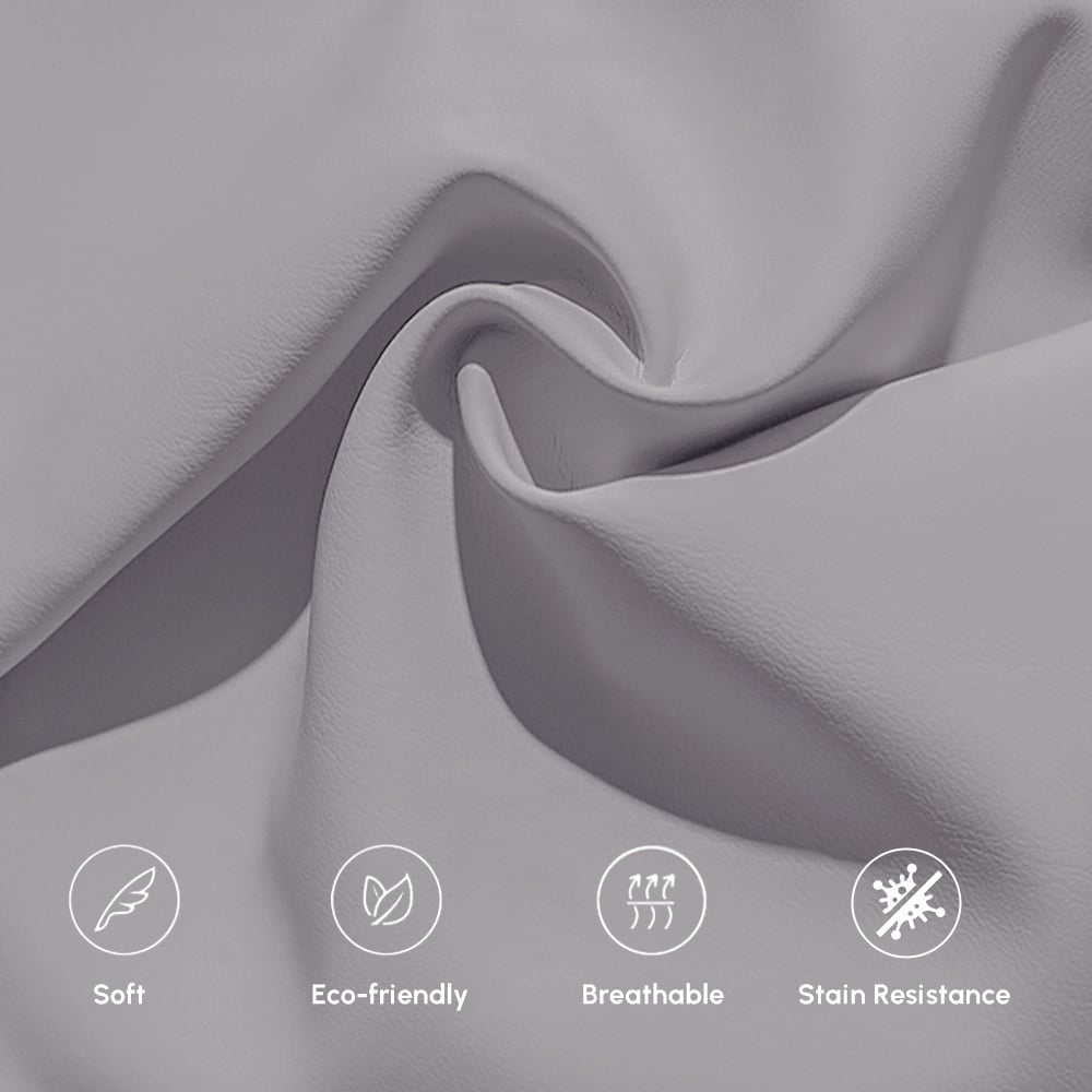 Humply Leather 2-Drawer Smart Nightstand Set of 2 window image