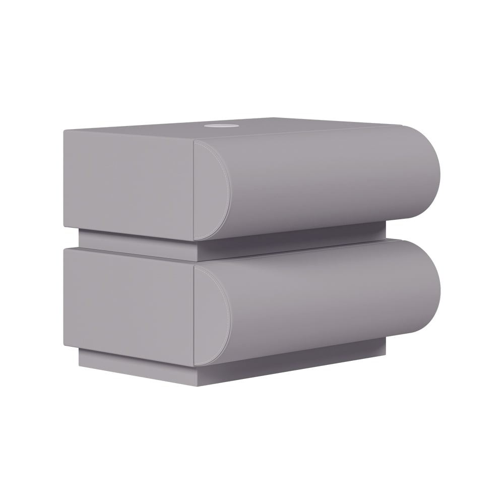 Humply Leather 2-Drawer Smart Nightstand Set of 2 window image