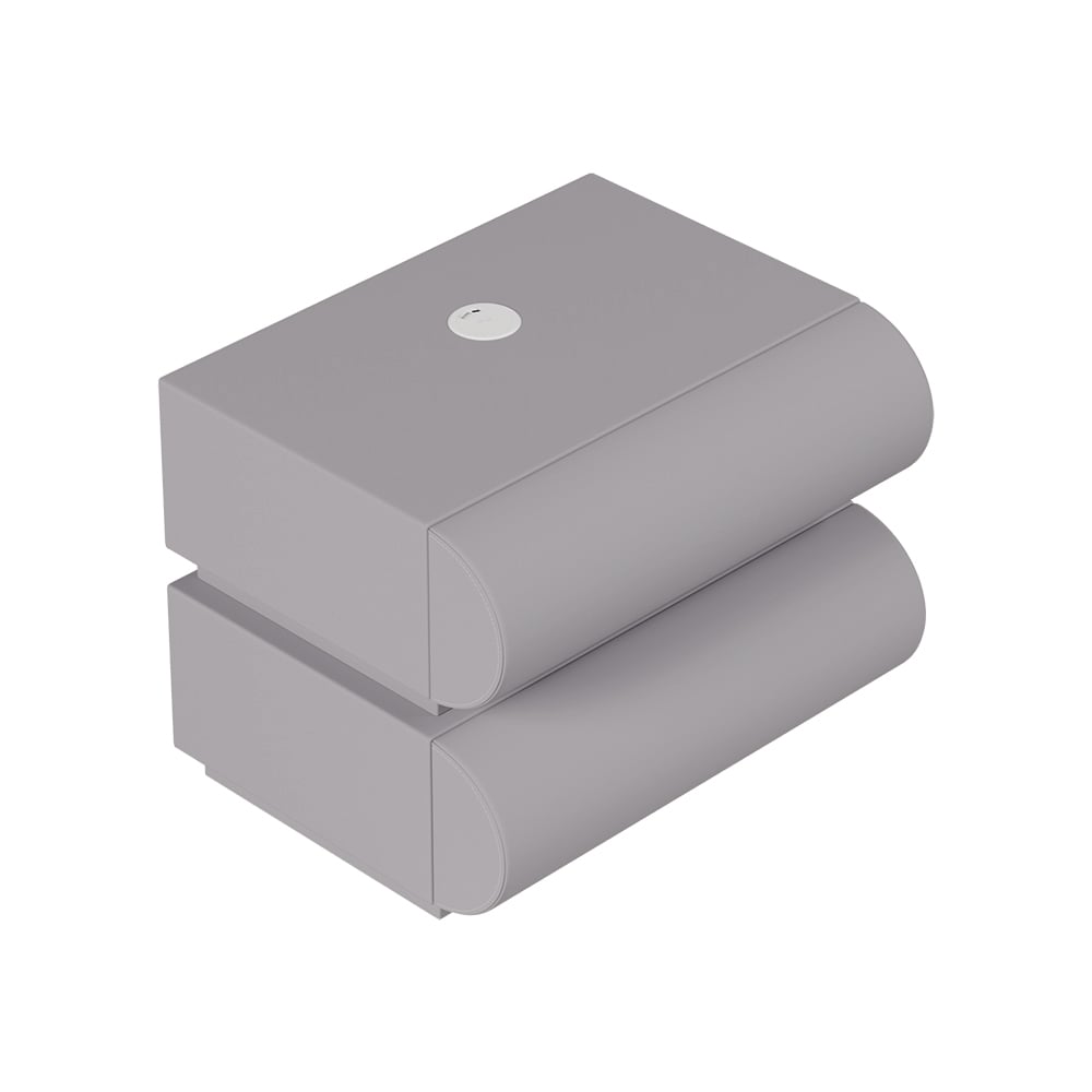 Humply Leather 2-Drawer Smart Nightstand Set of 2 window image