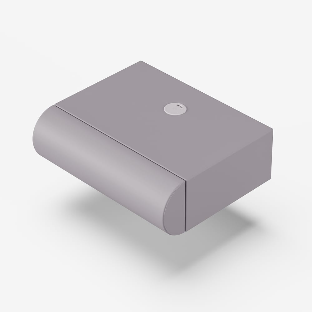 Humply leren zwevend slim nachtkastje met lade, set van 2 Vensterafbeelding