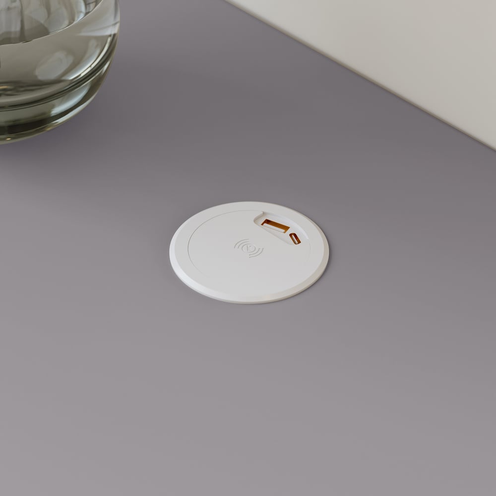 Humply Smart-Nachttisch aus Leder, schwimmend, mit Schublade Schaufensterbilder