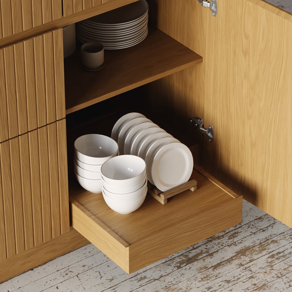 Îlot de cuisine en bois massif avec dessus en pierre frittée de 72 po avec rangement image de fenêtre